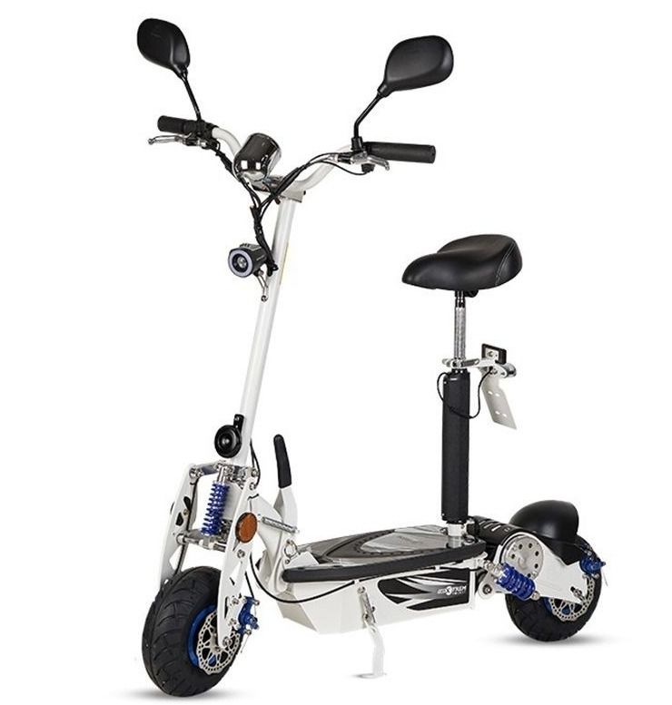 Trottinette électrique homologuée route 1000W Cyker blanc - 40 km/h - Photo n°1