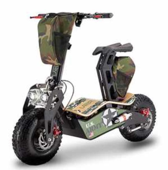 Trottinette électrique Velocifero Mad 1600W camouflage - Photo n°1