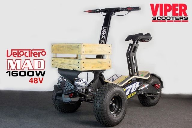 Trottinette électrique Velocifero Mad Truck 2000W lithium Army - Photo n°1