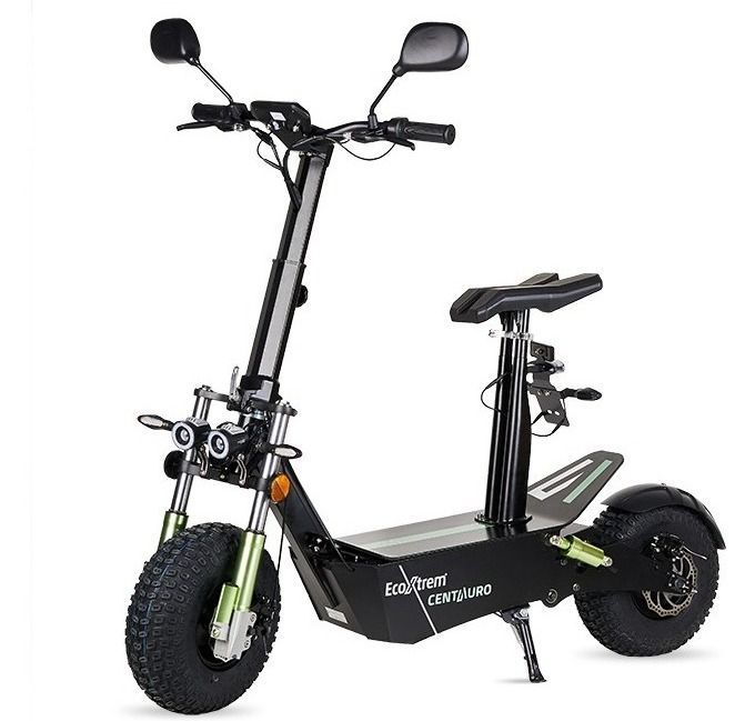 Trottinette homologuée route Noir 2000W Centauro avec siège - 45 km/h - Photo n°1