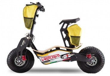 Trottinette Velocifero homologuée Mad 2000W 48V jaune - Photo n°1