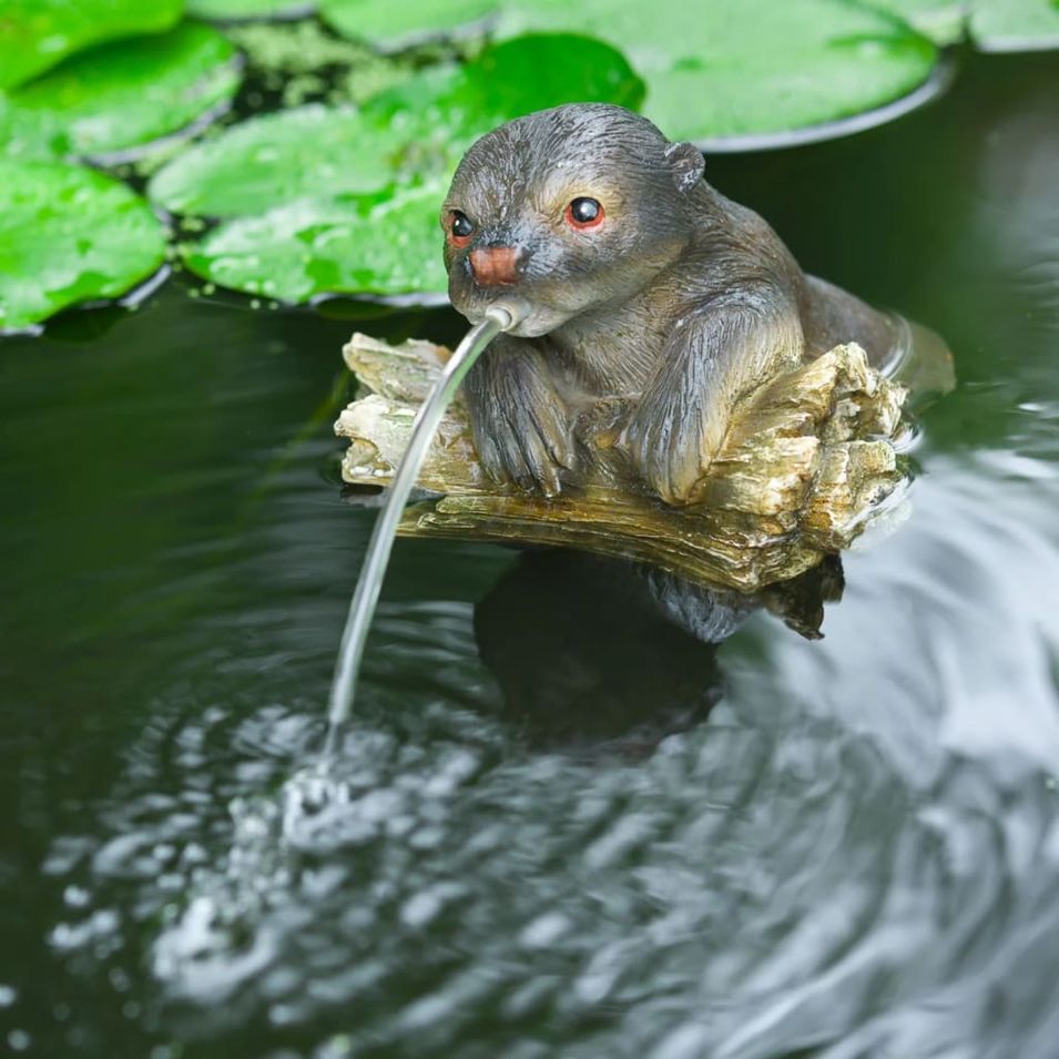 Ubbink Fontaine de jardin à cracheur flottante Loutre - Photo n°1