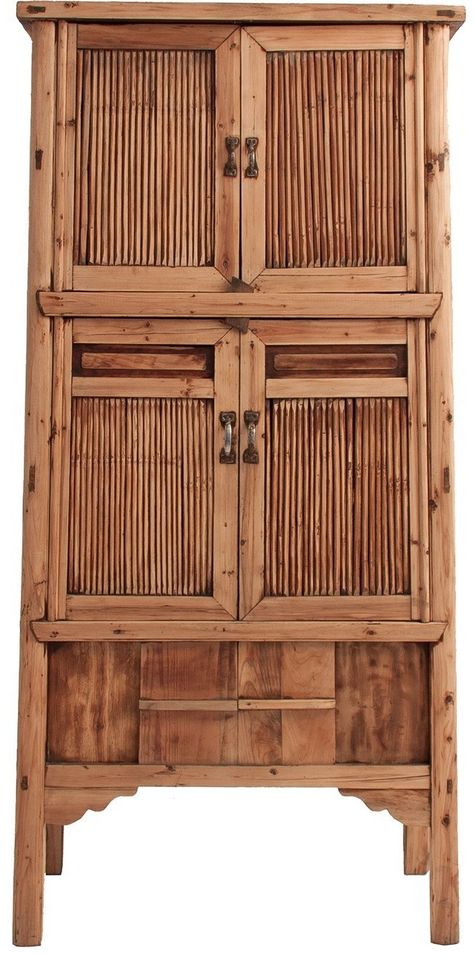 Vaisselier oriental cyprès massif recyclé clair Anquetil - Photo n°1