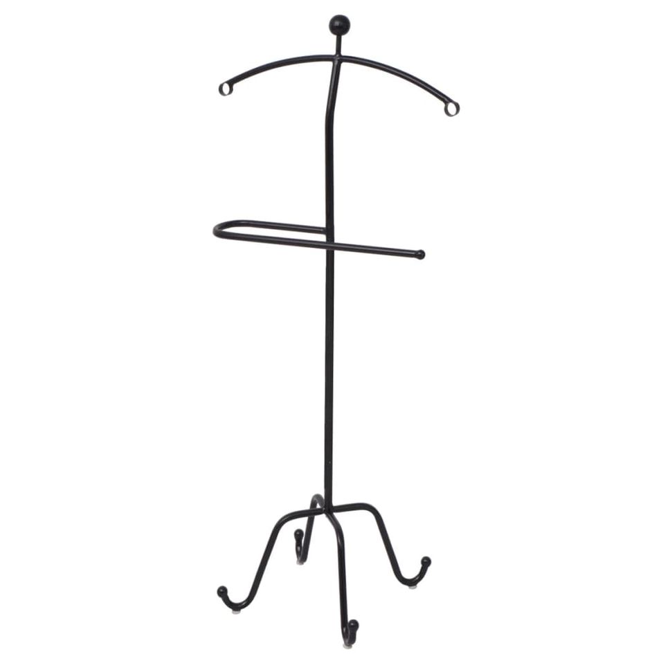 Valet de chambre 49 x 41 x 108 cm Noir - Photo n°1
