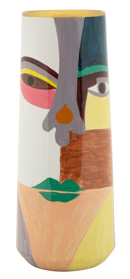 Vase céramique décoratif géométrique coloré PICCASSY color - Photo n°1
