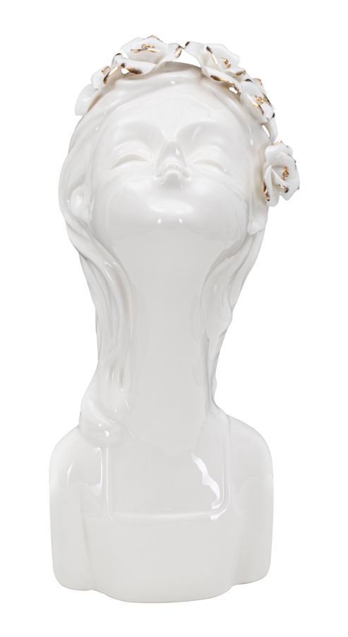 Vase décoratif buste femme fleurs design élégant ROSA - Photo n°1
