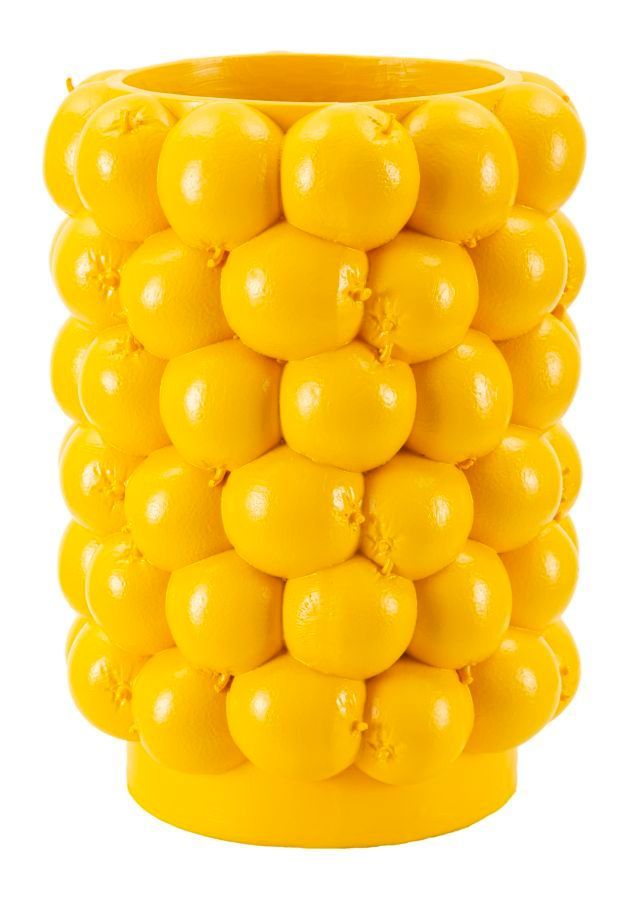 Vase décoratif en résine Citrons - Photo n°1