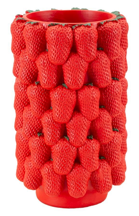 Vase décoratif en résine Fraise - Photo n°1