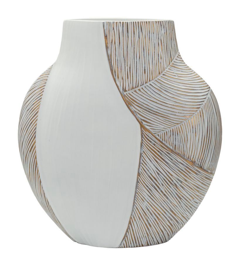 Vase en résine ho chi minh 35 x 13,5 x 37,5 cm (trou 16 x 6 cm) - Photo n°1