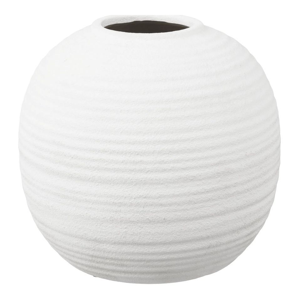 Vase KOUGLI H 28 cm – Céramique blanche - Photo n°1