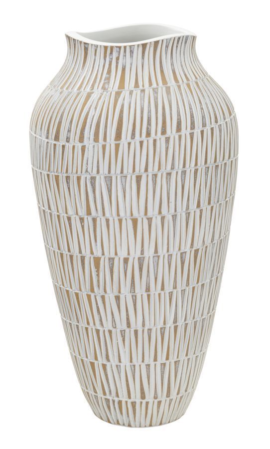 Vase résine décoratif géométrique linéaire GRAPH - Photo n°1