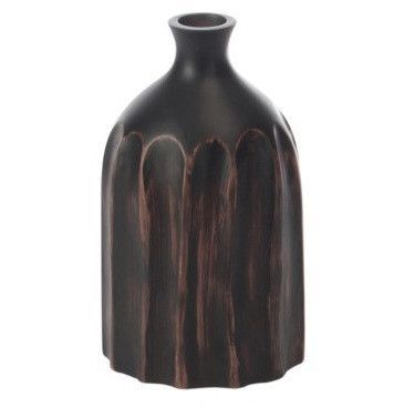 Vase résine marron foncé Cintee - Photo n°1