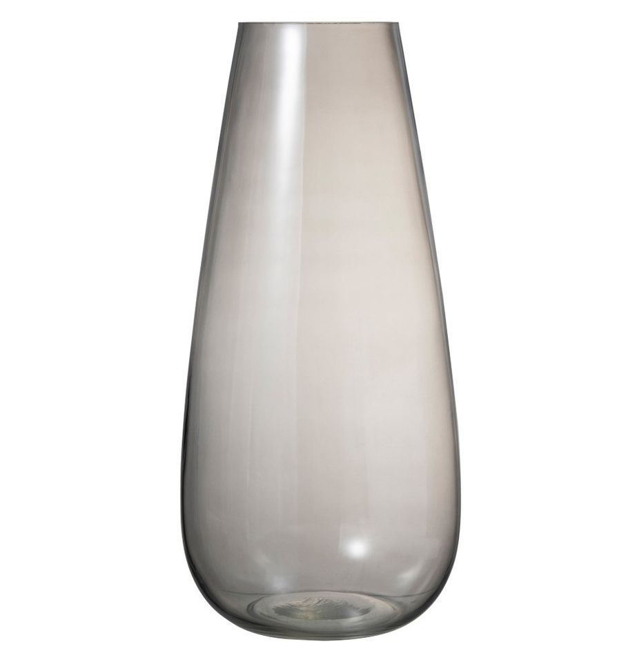 Vase verre gris Cintee H 50 cm - Lot de 2 - Photo n°1