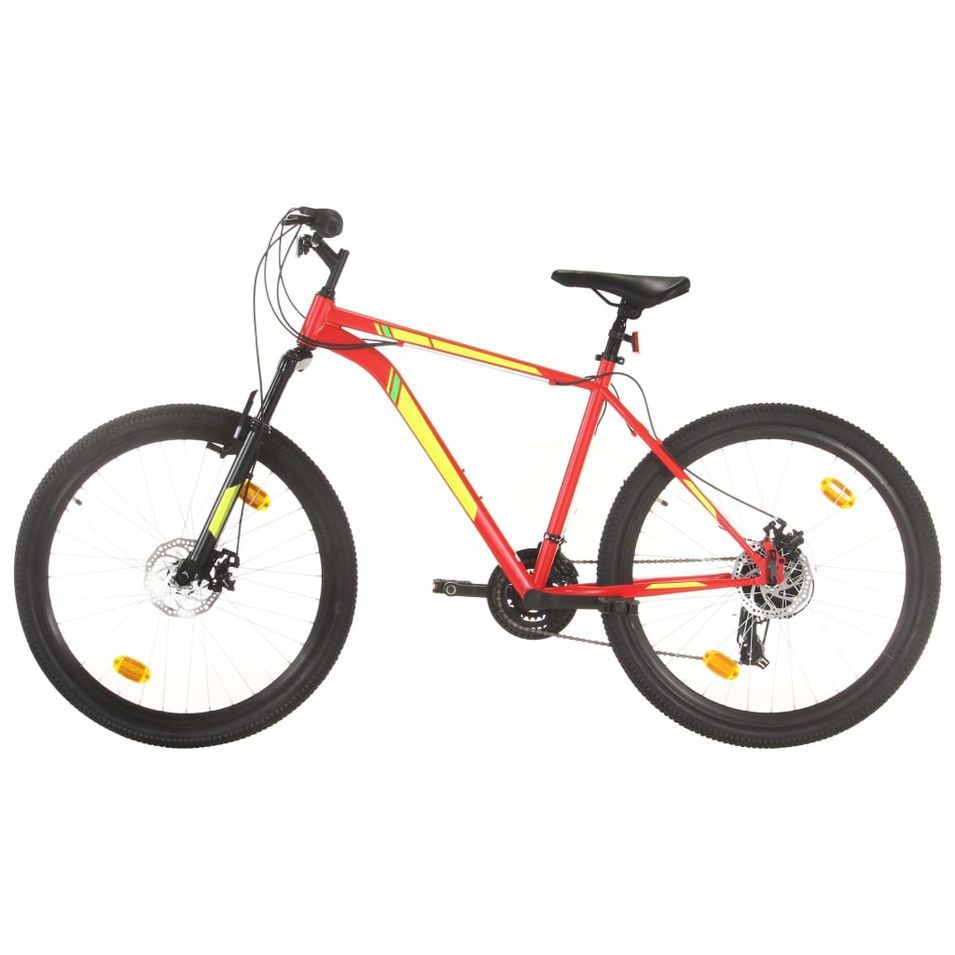 Vélo de montagne 21 vitesses Roues de 27,5 pouces 50 cm Rouge - Photo n°1