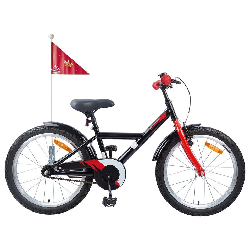 Vélo pour Enfants 18 Pouces pour les 5-7 ans Noir - Photo n°1