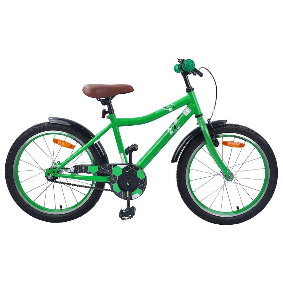 Vélo pour Enfants 18 Pouces pour les 5-7 ans Vert - Photo n°1