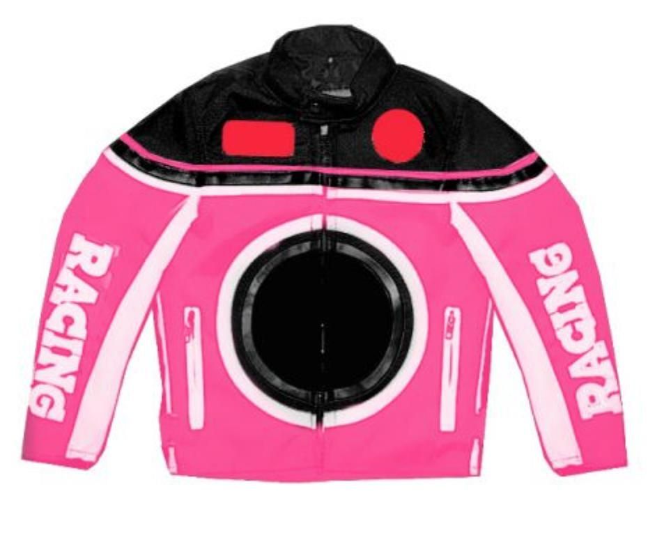 Veste de cross rose enfant Racing - Photo n°1