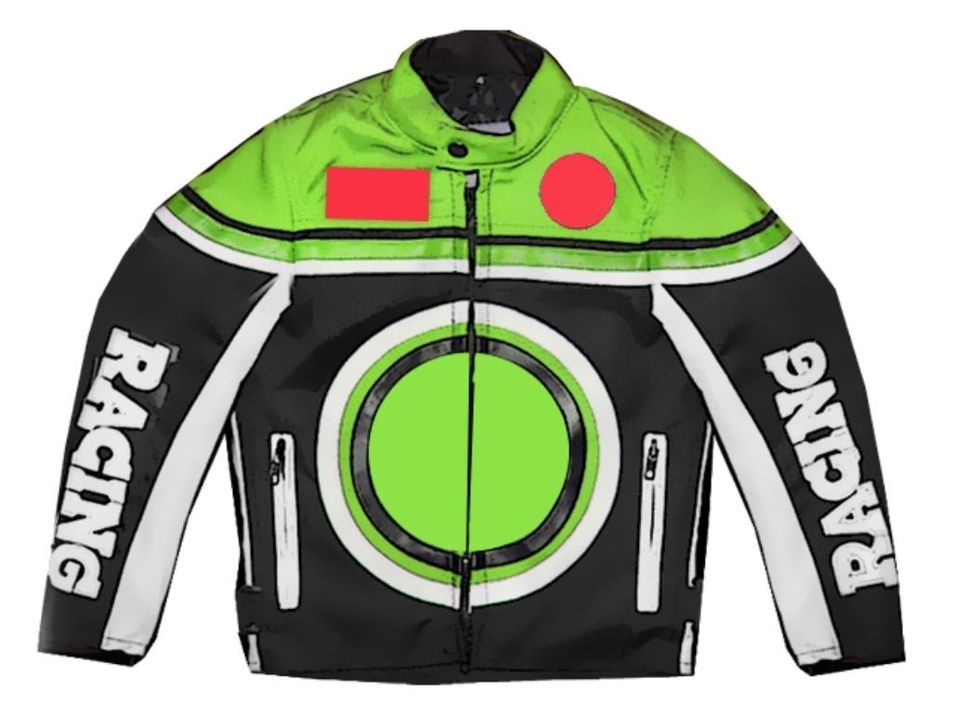 Veste de cross vert enfant Racing - Photo n°1