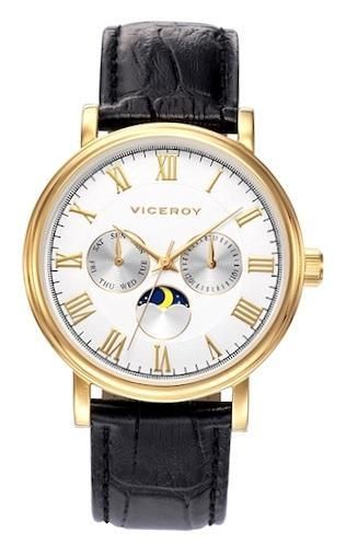 Viceroy Men 401029-03 - Multifunction - Stainless Steel Case - 40 Mm - Leather/cuoio Strap - Water Resistant: 50 Meters - Photo n°1