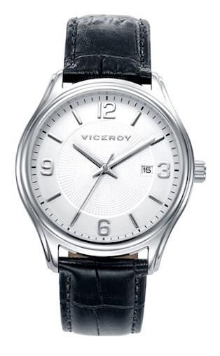Viceroy Men 401035-05 - Date - Stainless Steel Case - 40 Mm - Leather/cuoio Strap - Water Resistant: 50 Meters - Photo n°1
