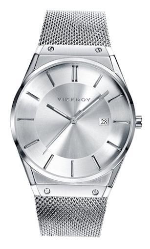 Viceroy Men 42243-17 - Date - 39 Mm - Stainless Steel Case And Bracelet - Water Resistant: 30 Meters - Photo n°1