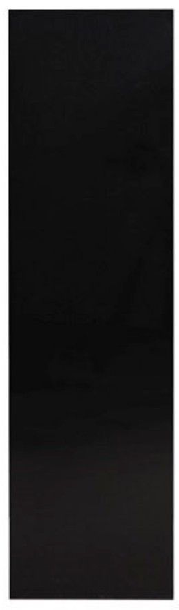 Vitrine suspendue 1 porte bois laqué noir Kiela - Photo n°1