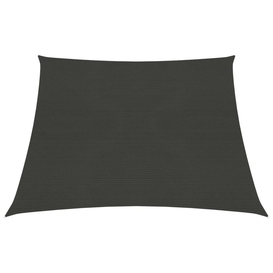 Voile d'ombrage 160 g/m² Anthracite 4/5x4 m PEHD - Photo n°1