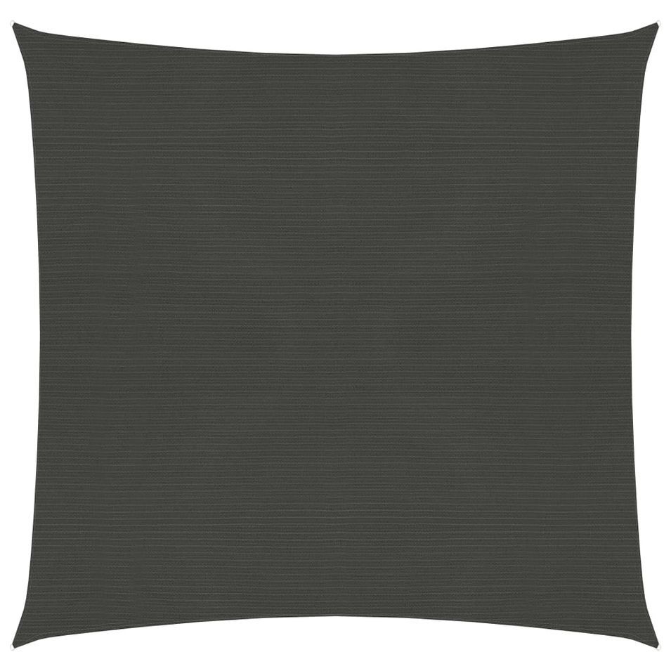 Voile d'ombrage 160 g/m² Anthracite 5x5 m PEHD - Photo n°1