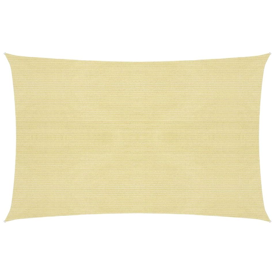 Voile d'ombrage 160 g/m² Beige 2,5x3,5 m PEHD - Photo n°1