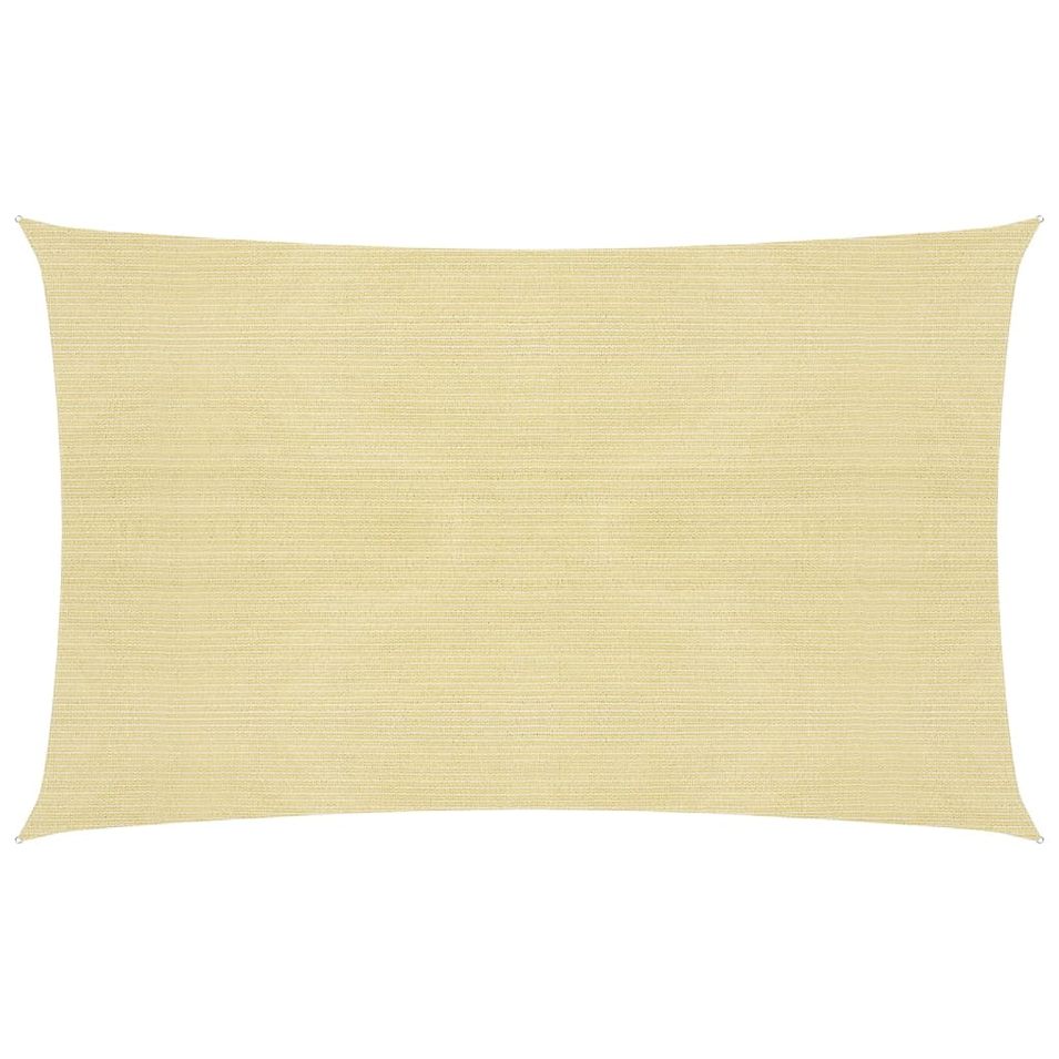 Voile d'ombrage 160 g/m² Beige 2,5x4,5 m PEHD - Photo n°1