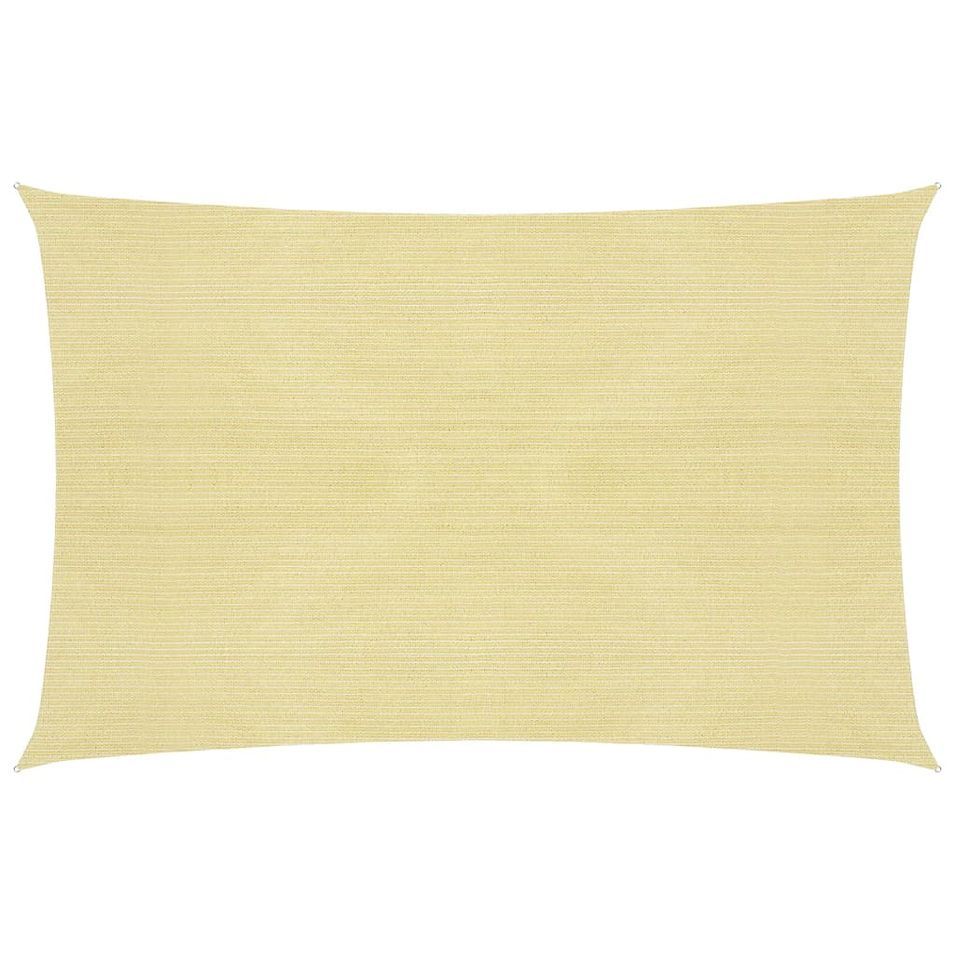 Voile d'ombrage 160 g/m² Beige 2,5x4 m PEHD - Photo n°1