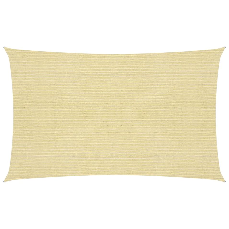 Voile d'ombrage 160 g/m² Beige 2,5x5 m PEHD - Photo n°1