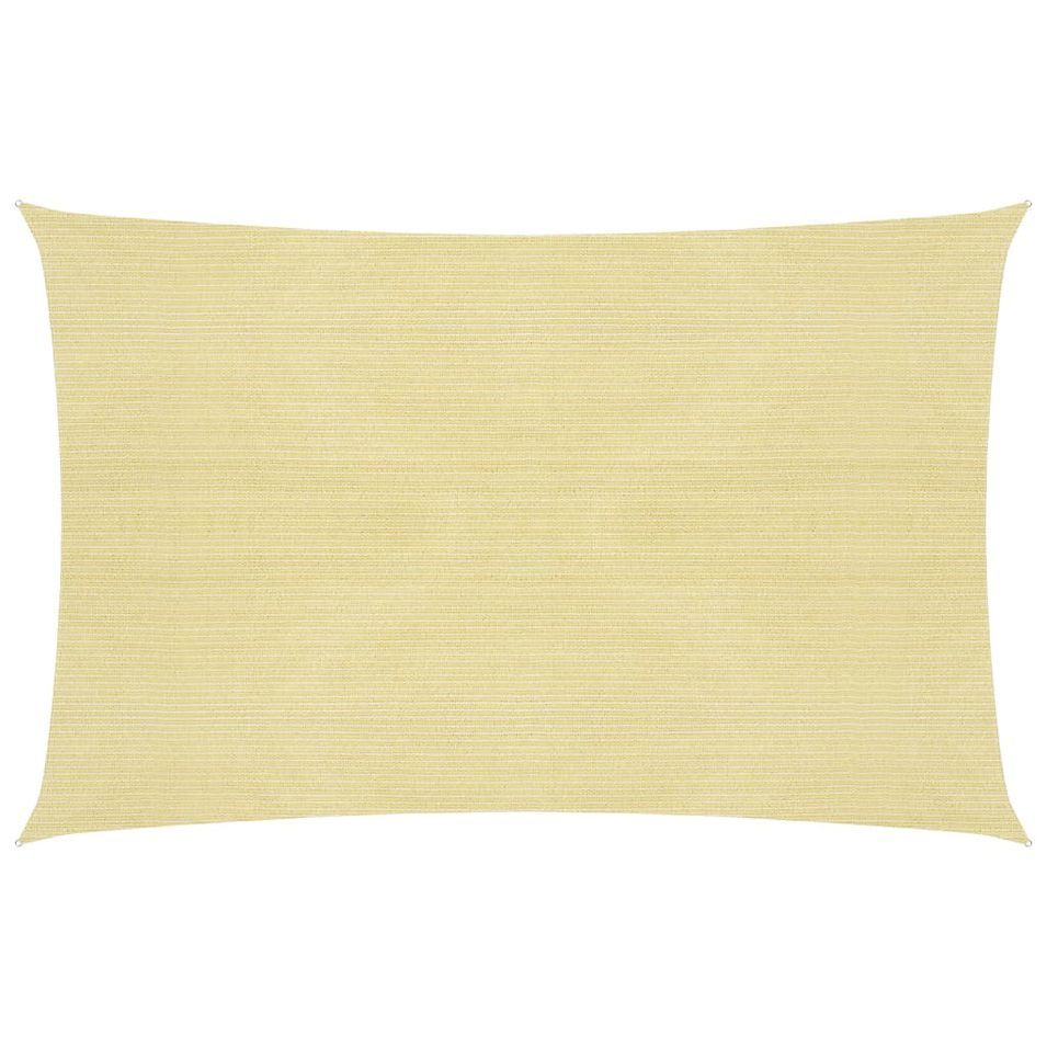 Voile d'ombrage 160 g/m² Beige 2x2,5 m PEHD - Photo n°1