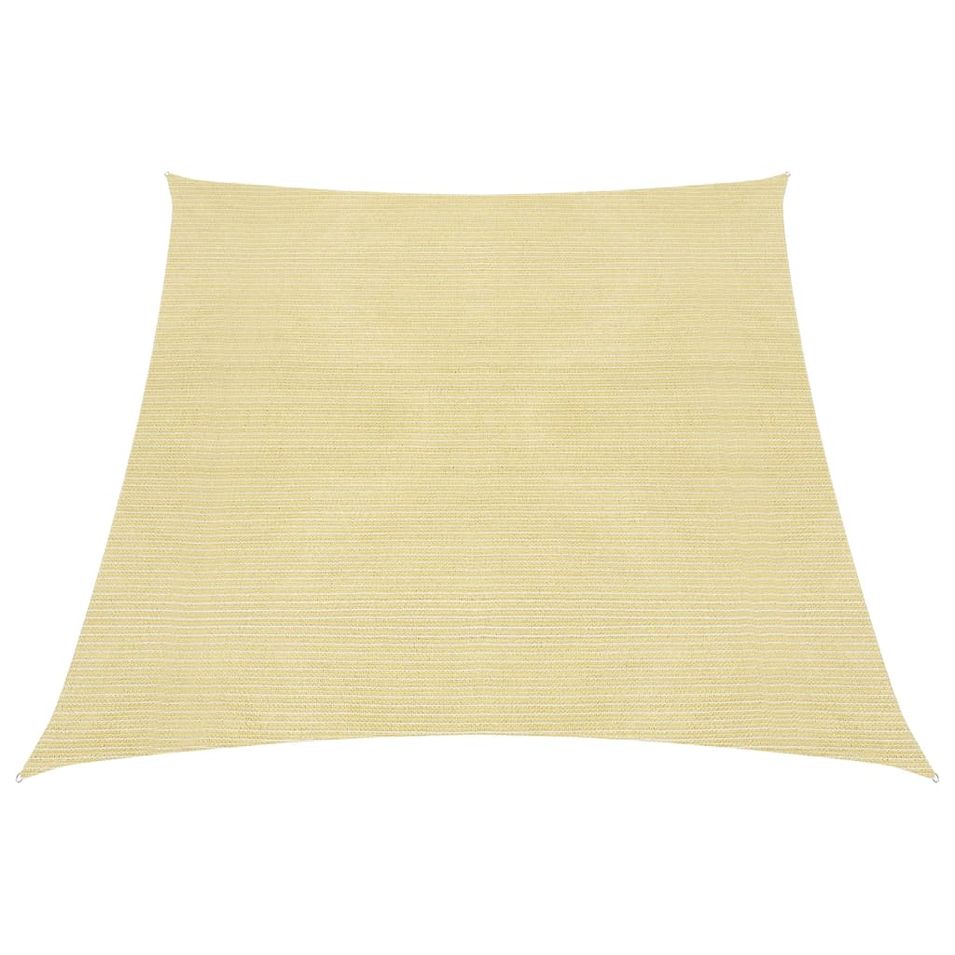 Voile d'ombrage 160 g/m² Beige 3/4x3 m PEHD - Photo n°1