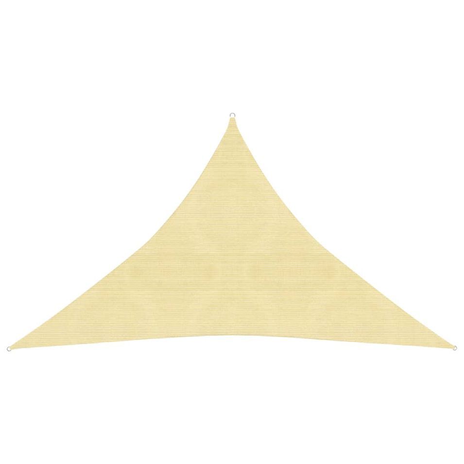Voile d'ombrage 160 g/m² Beige 3x3x4,2 m PEHD - Photo n°1