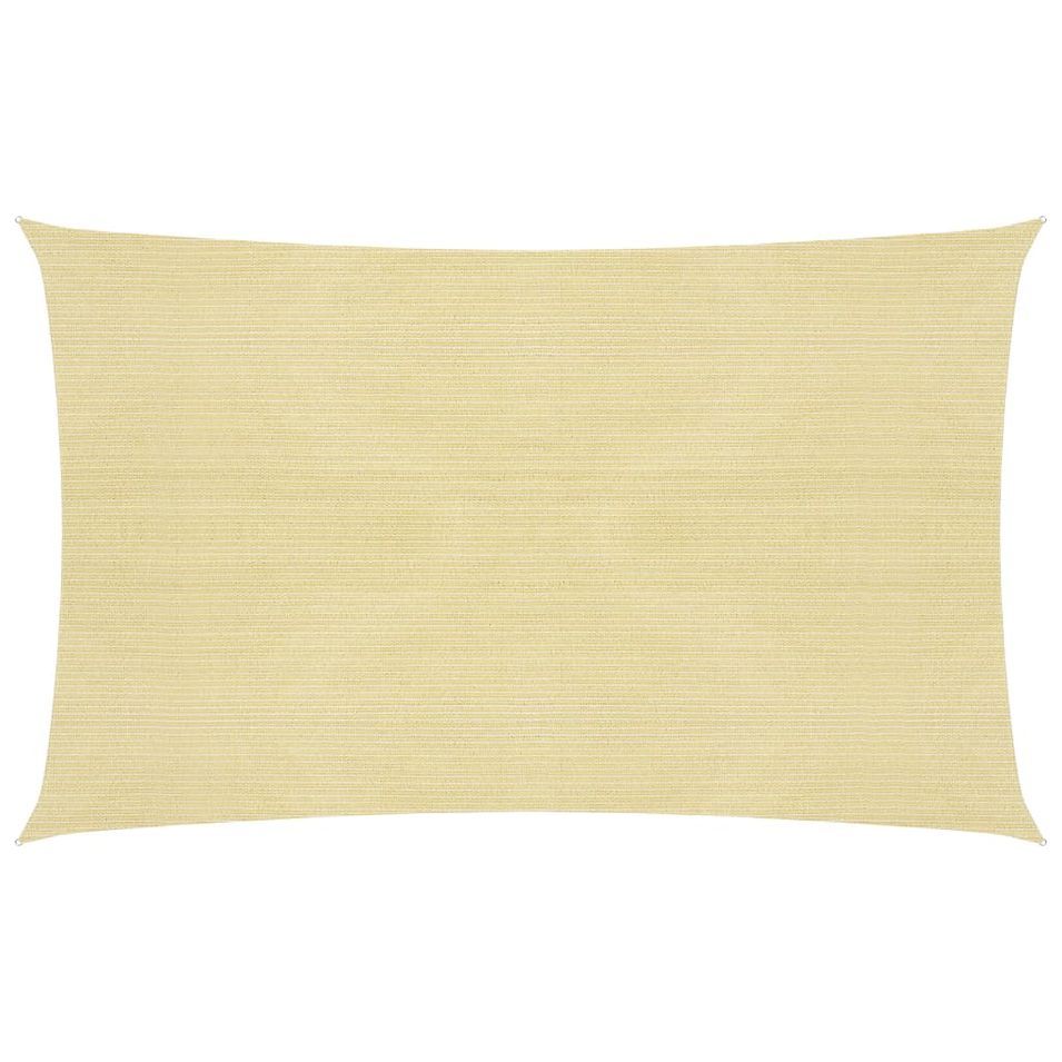 Voile d'ombrage 160 g/m² Beige 3x5 m PEHD - Photo n°1