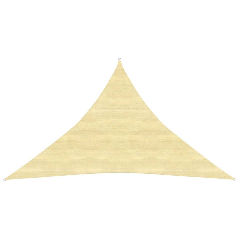 Voile d'ombrage 160 g/m² Beige 4x4x5,8 m PEHD - Photo n°1