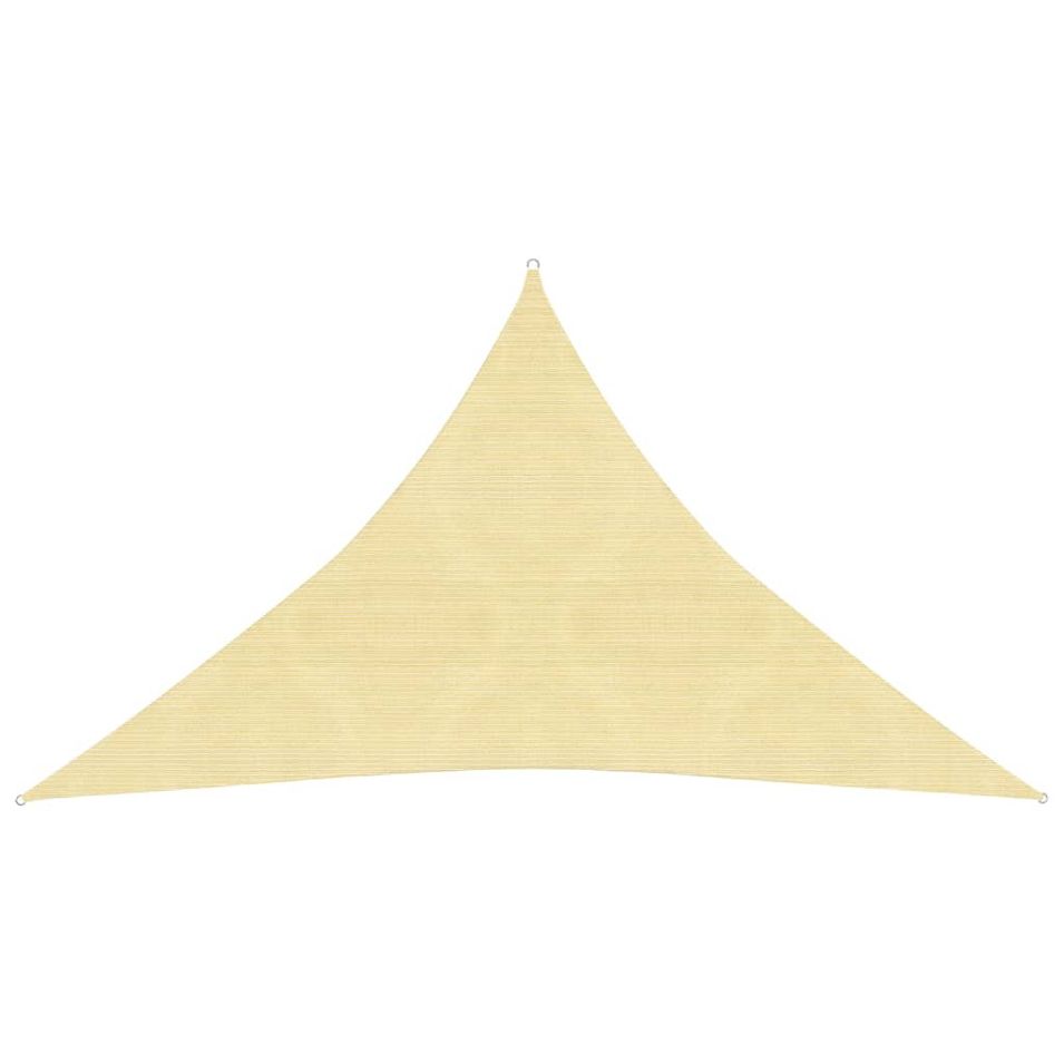 Voile d'ombrage 160 g/m² Beige 5x5x6 m PEHD - Photo n°1