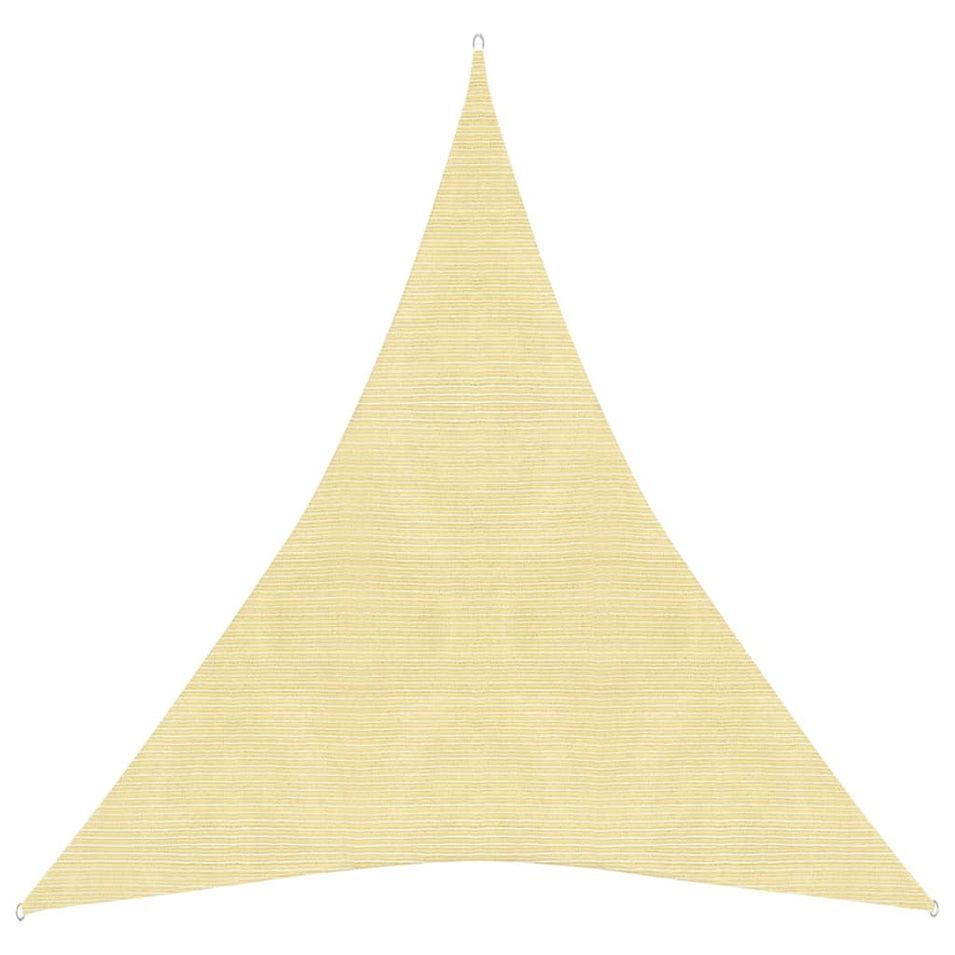 Voile d'ombrage 160 g/m² Beige 5x6x6 m PEHD - Photo n°1