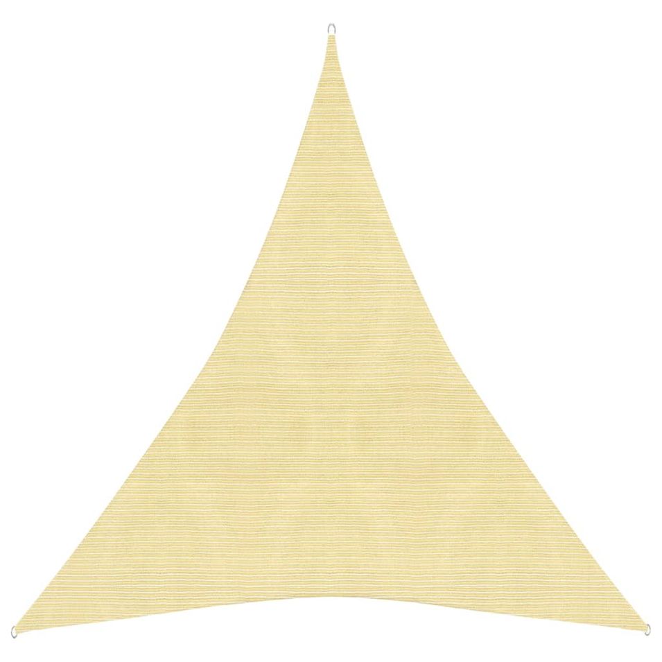 Voile d'ombrage 160 g/m² Beige 5x6x6 m PEHD - Photo n°1