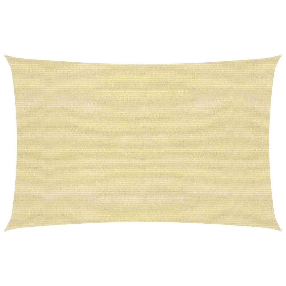 Voile d'ombrage 160 g/m² Beige 5x8 m PEHD - Photo n°1