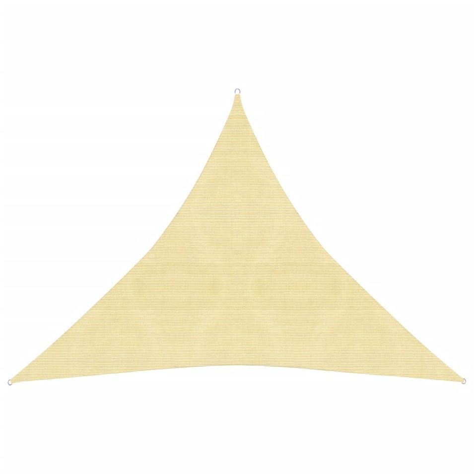 Voile d'ombrage 160 g/m² Beige 6x6x6 m PEHD - Photo n°1