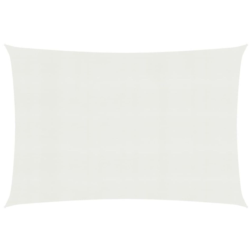 Voile d'ombrage 160 g/m² Blanc 2x5 m PEHD - Photo n°1