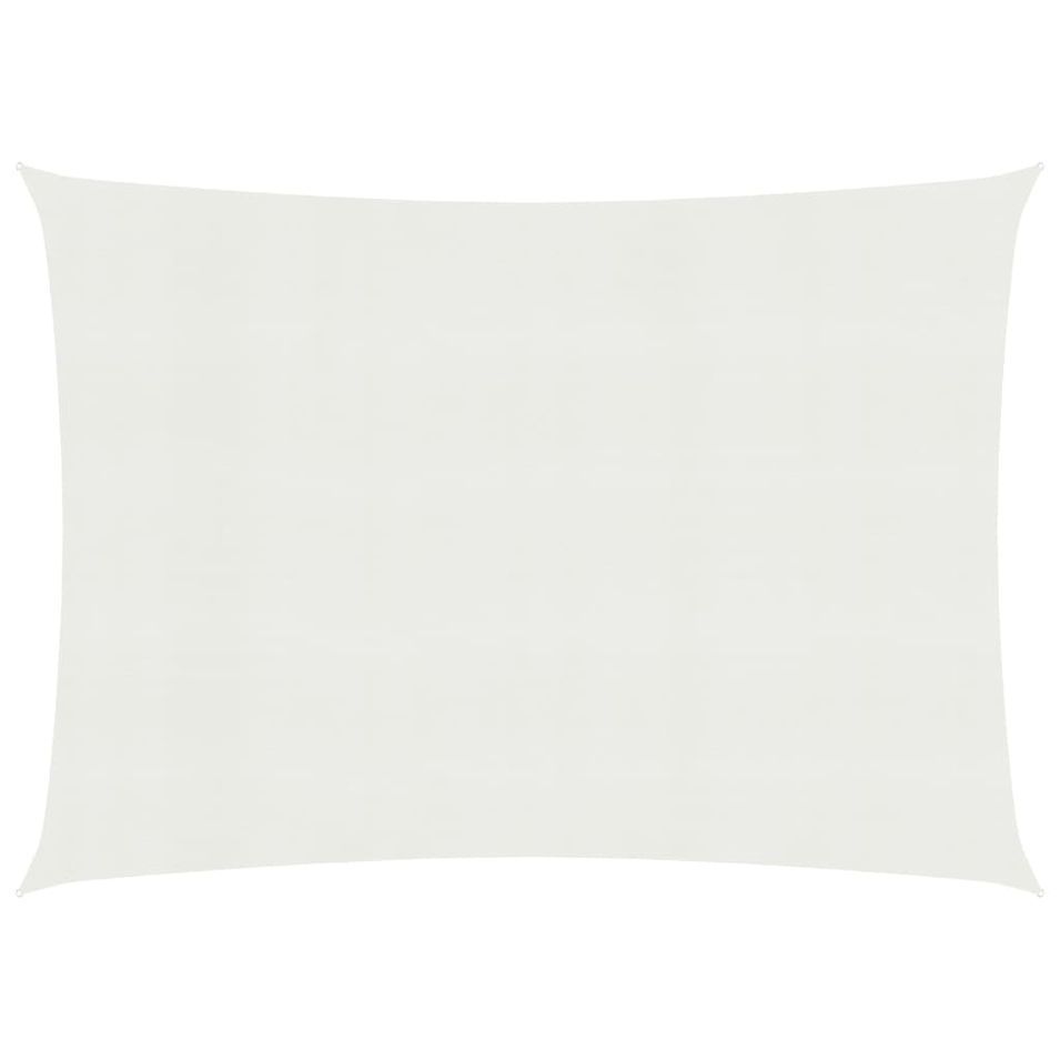 Voile d'ombrage 160 g/m² Blanc 3,5x5 m PEHD - Photo n°1
