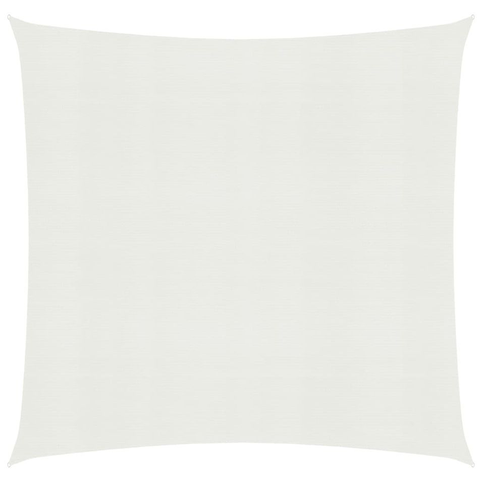 Voile d'ombrage 160 g/m² Blanc 3x3 m PEHD - Photo n°1