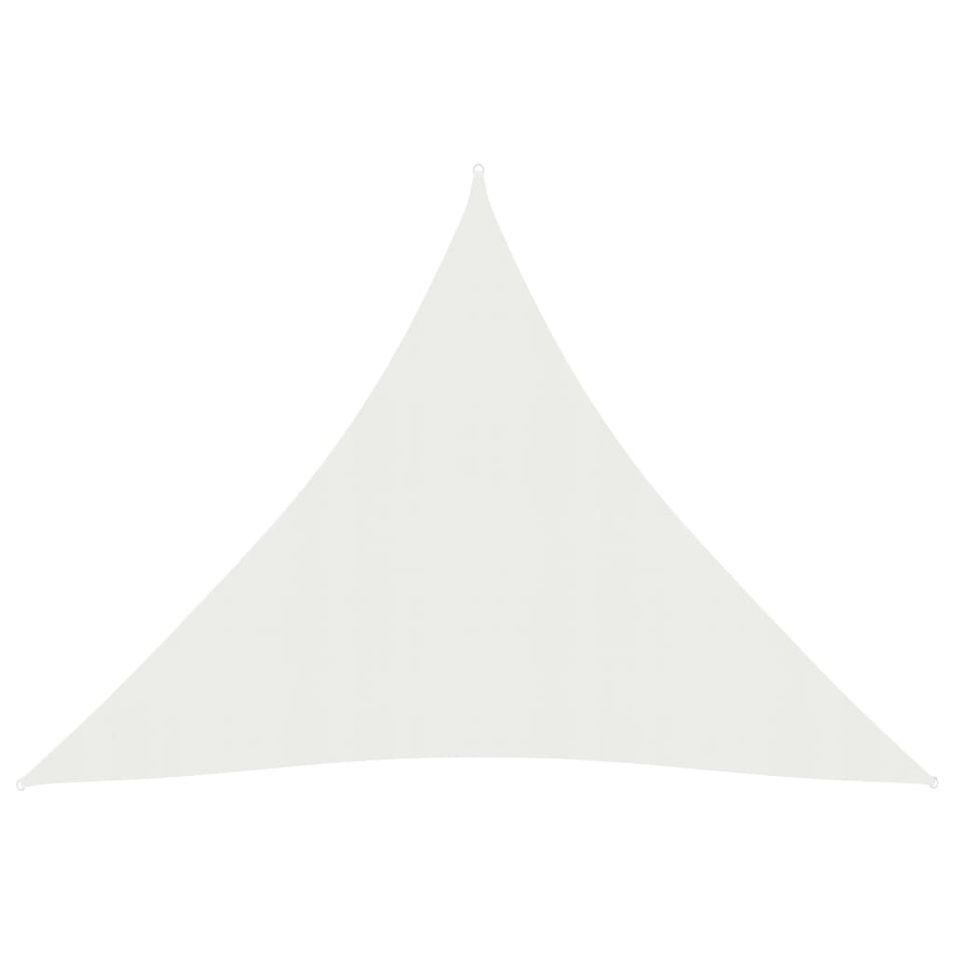 Voile d'ombrage 160 g/m² Blanc 3x3x3 m PEHD - Photo n°1