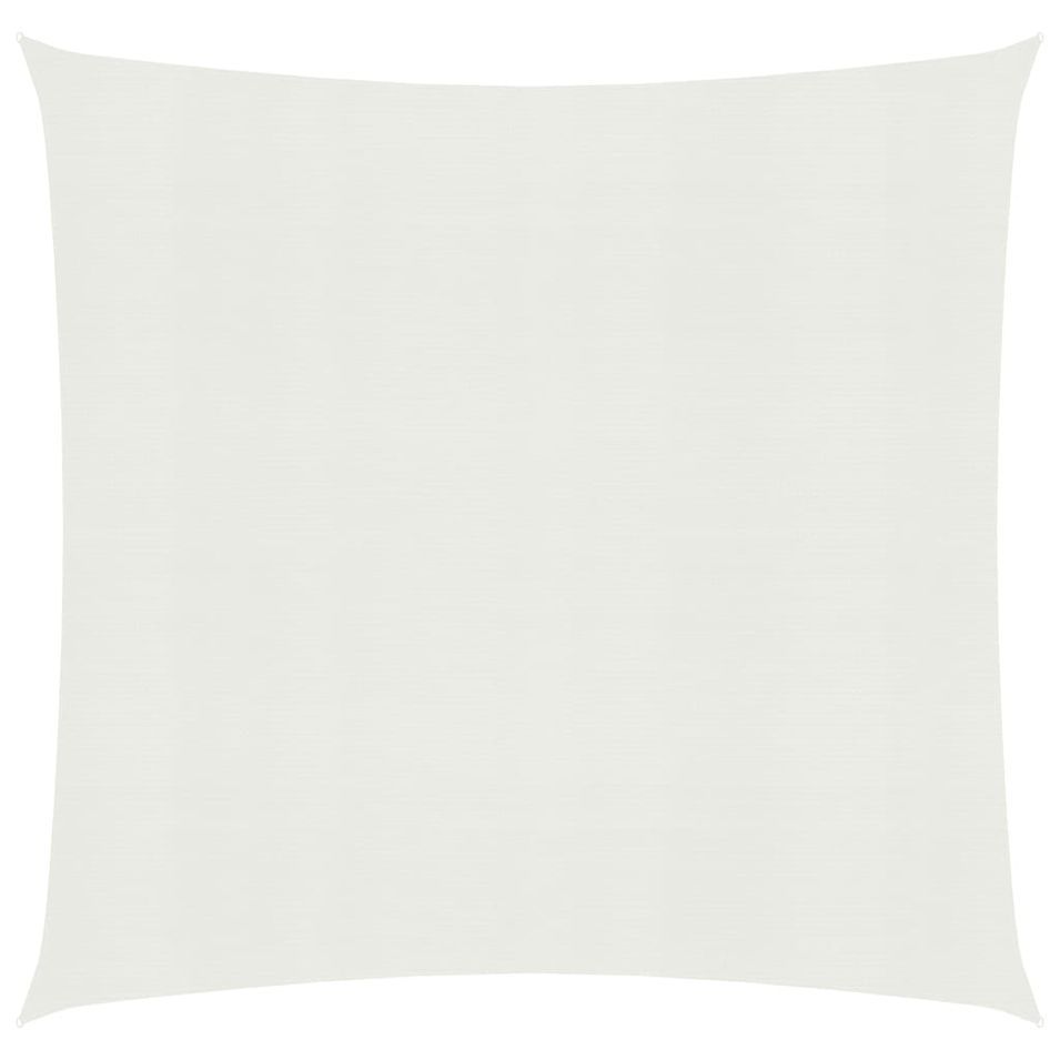 Voile d'ombrage 160 g/m² Blanc 4,5x4,5 m PEHD - Photo n°1