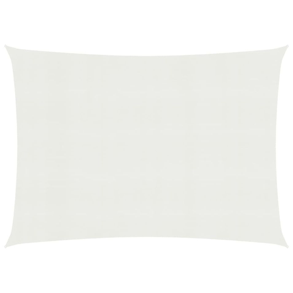 Voile d'ombrage 160 g/m² Blanc 4x5 m PEHD - Photo n°1