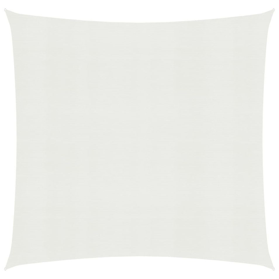 Voile d'ombrage 160 g/m² Blanc 6x6 m PEHD - Photo n°1