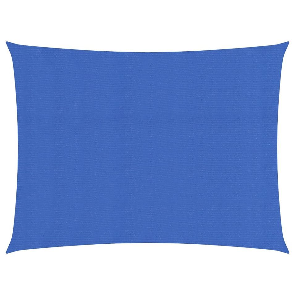 Voile d'ombrage 160 g/m² Bleu 2,5x3,5 m PEHD - Photo n°1